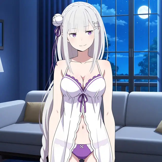 Emilia — Re Zero Kara Hajimeru Isekai Seikatsu, planche 23. ahegao, anal, big ass, big breasts, blowjob, elf